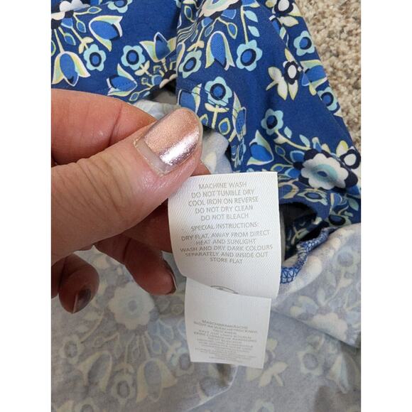 Boden Diana Royal Blue Floral Maxi Dress Sleeveless Size UK 20R/ US 16R - Picture 9 of 9